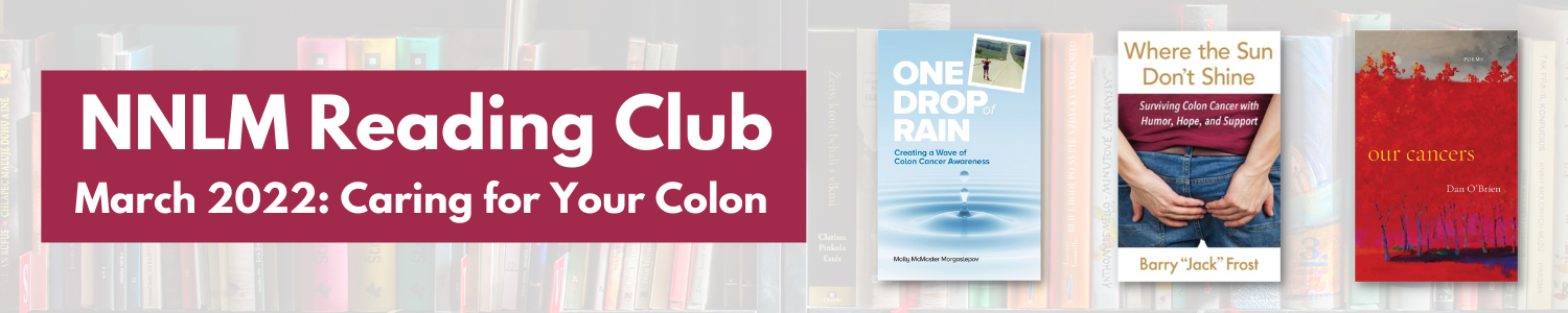 Three book cover images for colon health