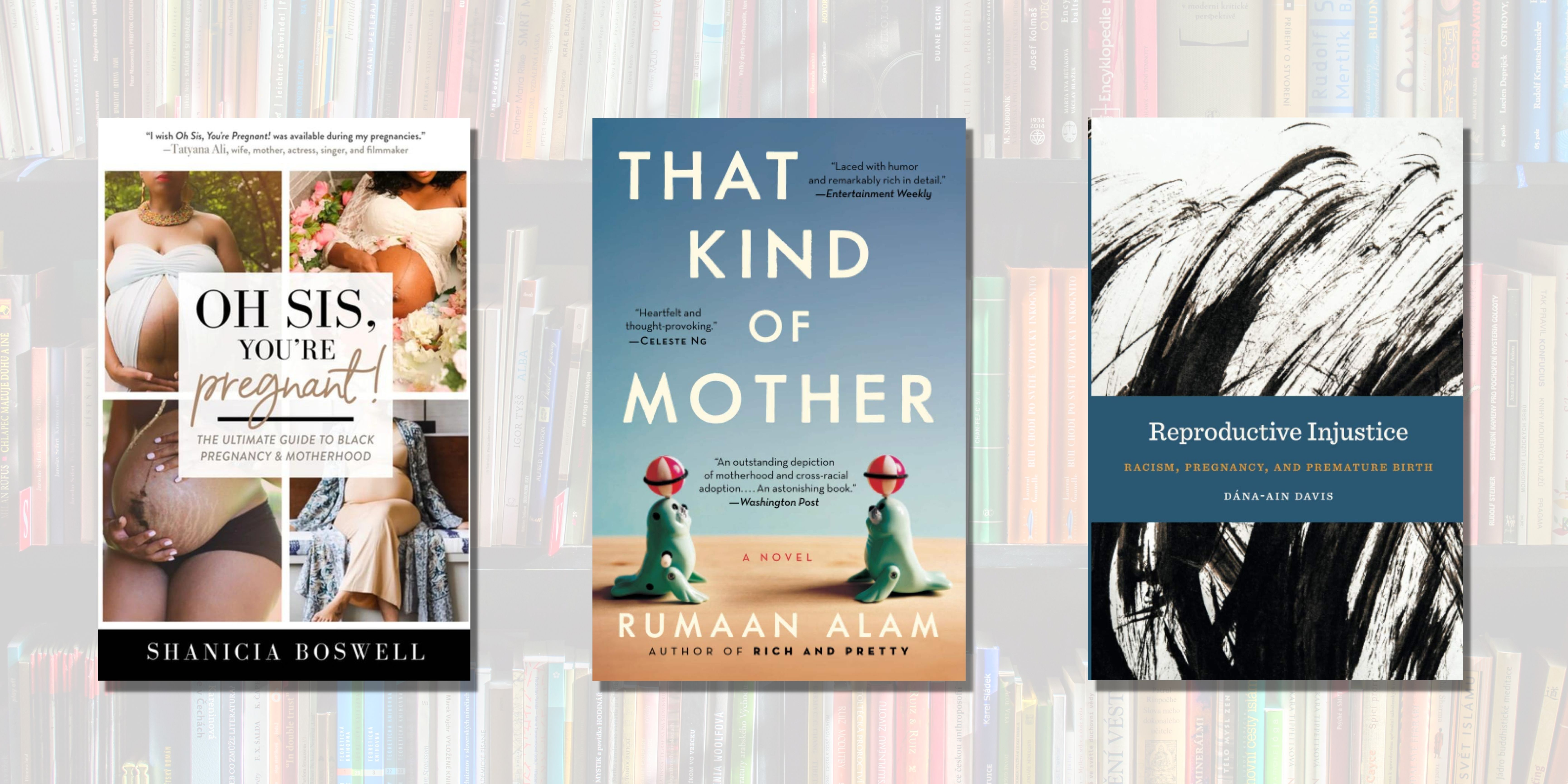 Three book cover images for Caring for Black Mothers