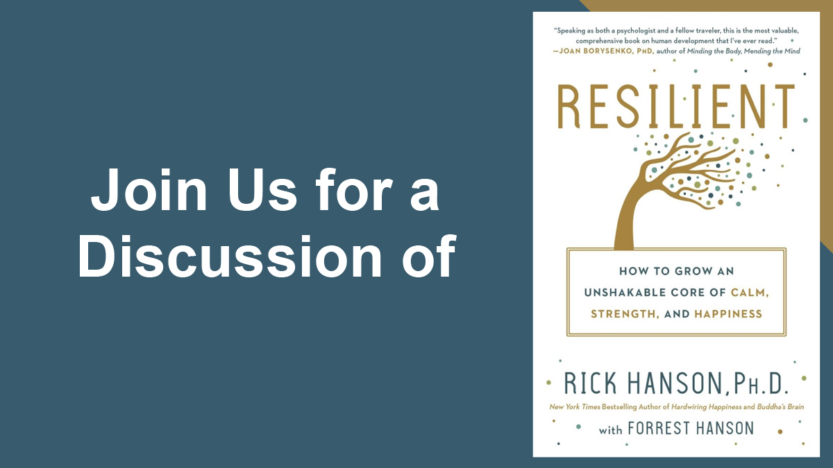 Join us for a discussion of Resilient