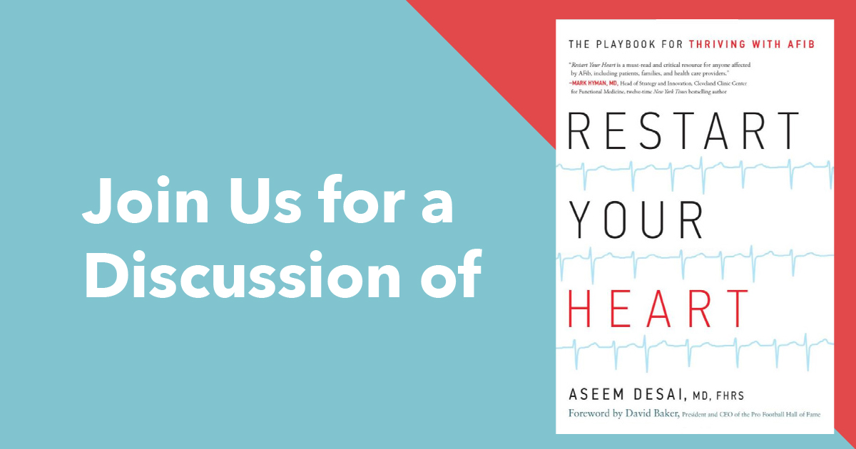 Join Us for a Discussion of Restart Your Heart