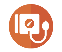 Icon image of a blood pressure pump